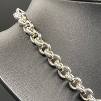 Ladies 925 Sterling Silver Belcher Link Necklace