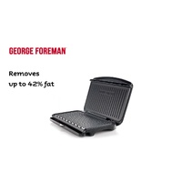George Foreman GFF2022 Fit Grill Large Black Fast Heat Non-Stick Easy Clean
