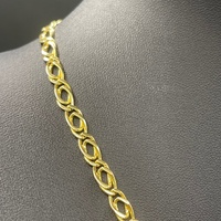 Unisex 18ct Yellow Gold Fancy Link Necklace
