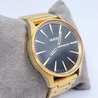 Nixon The Sentry SS Chrono All Gold Never Be Late Mens Stainless Steel