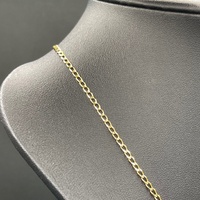 Unisex 9ct Yellow Gold Curb Link Necklace
