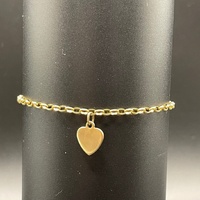 Ladies 9ct Yellow Gold Oval Belcher Link Bracelet