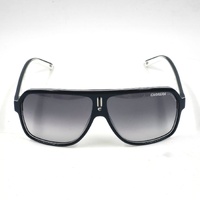 Carrera 27 XSZ/9O Navigator Sunglasses Black White Grey 62mm Grey Lens