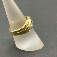 Ladies 18ct Yellow Gold Natural Diamond Ring