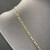 Unisex 9ct Yellow Gold Figaro Link Necklace