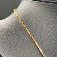 Unisex 22ct Yellow Gold Box Link Necklace