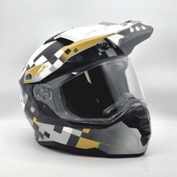 M2R Hybrid Pix Motocross Helmet Medium 57-58cm Grey Black ECE 22.05