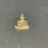 Unisex 9ct Yellow Gold Egyptian Head Pendant