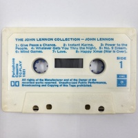 The John Lennon Collection 1982 Cassette Tape 1st Australian Release
