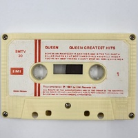 Queen Greatest Hits 1981 Vintage Cassette Tape Rock Classic Album