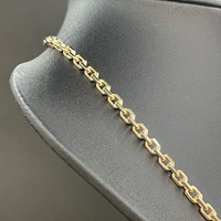 Unisex 9ct Yellow Gold Cable Link Necklace