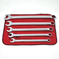 Snap-On Collector Wrench Set 5pc 24K Gold Engraved Nickel Chrome Boxed