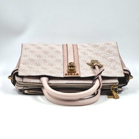 Guess Ginevra 4G Logo Handbag Light Pink Faux Leather Shoulder Bag