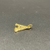 Ladies 18ct Yellow Gold Letter 'A' Pendant