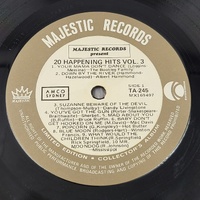 20 Happening Hits Volume 3 Various Artists Vinyl Record