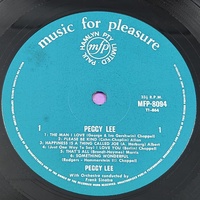 Peggy Lee Vinyl LP MFP-8094 Jazz Vocal Please Be Kind No Greater Love