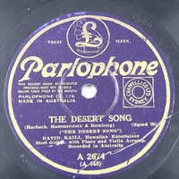 Parlophone The Desert Song One Alone 78 RPM Vintage Phonograph Record