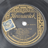 Brunswick 3472 78RPM Carl Fenton's Orchestra Rio Rita Following The Sun Around
