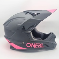 O'Neal 1 SRS Solid Helmet MX Motocross Dirt Bike Black Off-Road Pink Size S