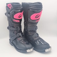 O'Neal 2017 MX Rider Pro Women Boots Black Pink US 7 EU 37 Motocross