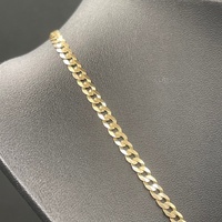 Mens 9ct Yellow Gold Curb Link Necklace