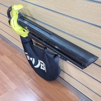 Ryobi OBV1800 Cordless Blower Vacuum 18V Brushless 201km/h Turbo with Bag