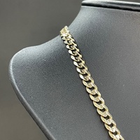 Unisex 9ct Yellow Gold Curb Link Necklace