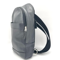 Coach Charles Backpack Crossbody Black Leather Compact H32 L22 W4 cm