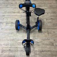 Axglo Tri Lite Deluxe Foldable Golf Buggy Push Trolley with Seat​