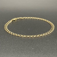 Unisex 9ct Yellow Gold Curb Link Bracelet