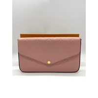 Louis Vuitton Felicie Pochette Rose Poudre Monogram Empreinte Crossbody