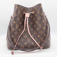 Louis Vuitton NeoNoe M44022 Monogram Canvas Bucket Bag Brown Pink