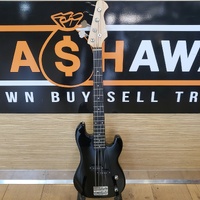 Artist APB 4-String Electric Bass Guitar Black with Strap & Gig Bag