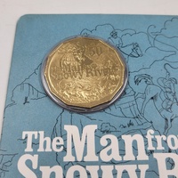 2020 Australia 50c Man from Snowy River UNC Royal Mint Carded Coin