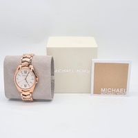 Michael Kors MK6694 Whitney Rose Gold Crystal White Dial Ladies Quartz Watch