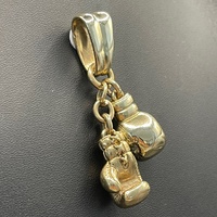 Mens 9ct Yellow Gold Boxing Gloves Pendant