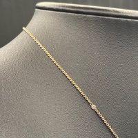 Ladies 9ct Rose Gold Belcher Link Necklace & Natural Diamond Flower Pendant