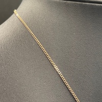 Ladies 9ct Rose Gold Curb Link Necklace & Oval Locket Pendant