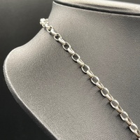 Ladies 925 Sterling Silver Belcher Link Necklace