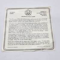 Olympic Act Of Parliament 4 UNC Coin Commemorative Of The 1976 Olympic Games