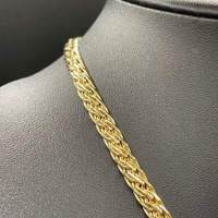 Ladies 9ct Yellow Gold Byzantine Link Necklace