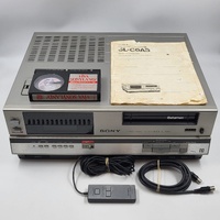 Sony Betamax SL-C6AS Video Cassette Recorder with Remote Manual Demo Tape