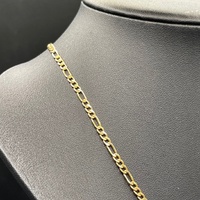 Unisex 9ct Yellow Gold Figaro Link Necklace