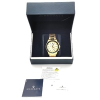 Maserati Sfida R8873640005 Gold Stainless Steel Bracelet Analog Chrono Watch