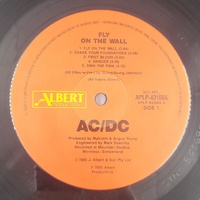 AC/DC Fly On The Wall Vinyl LP 1985 First Australia Press Albert Productions
