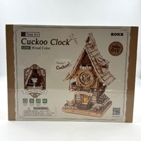 Robotime ROKR LC901 Cuckoo Clock 3D Wooden Puzzle DIY Kit 435pcs Chime