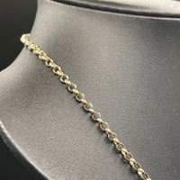 Ladies 9ct Yellow Gold Belcher Link Necklace