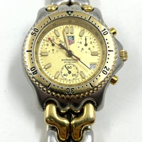 TAG Heuer CG1121-0 Gold Chronograph Day Date Two Tone 40mm 200M Quartz