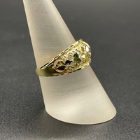 Ladies 10ct Yellow Gold Filigree Ring