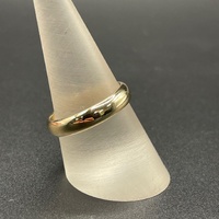 Unisex 9ct Yellow Gold Plain Wedding Band Ring